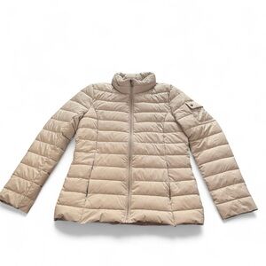 Lauren Ralph Lauren Women’s Cream Packable Stretch Puffer Jacket‎ Size Medium
